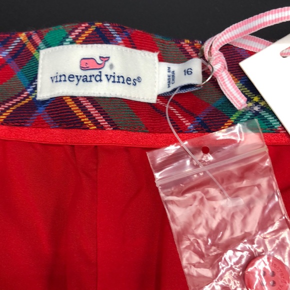 NWT Vineyard Vines Jolly Plaid Cocktail Pant Sz 16 - Picture 7 of 10